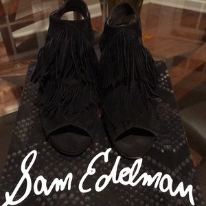 Sam Edleman, Elaine Black Suede Bootie, sz 6.5